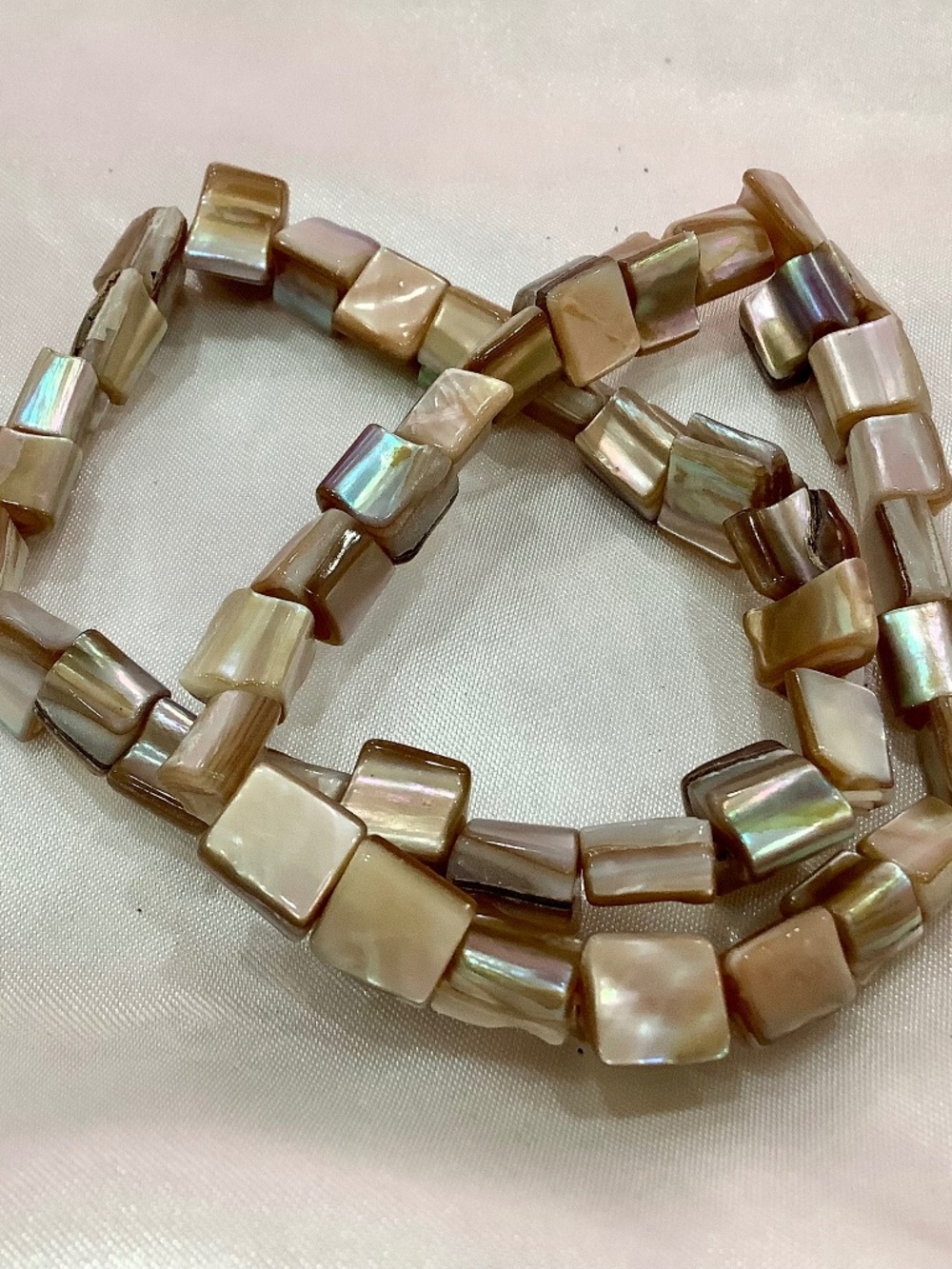 Natural Mother of Pearl Bracelets Set of Two Great gift